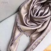 foulard louis vuitton marron monogram pas cher laine soie l140cm w140cm 074